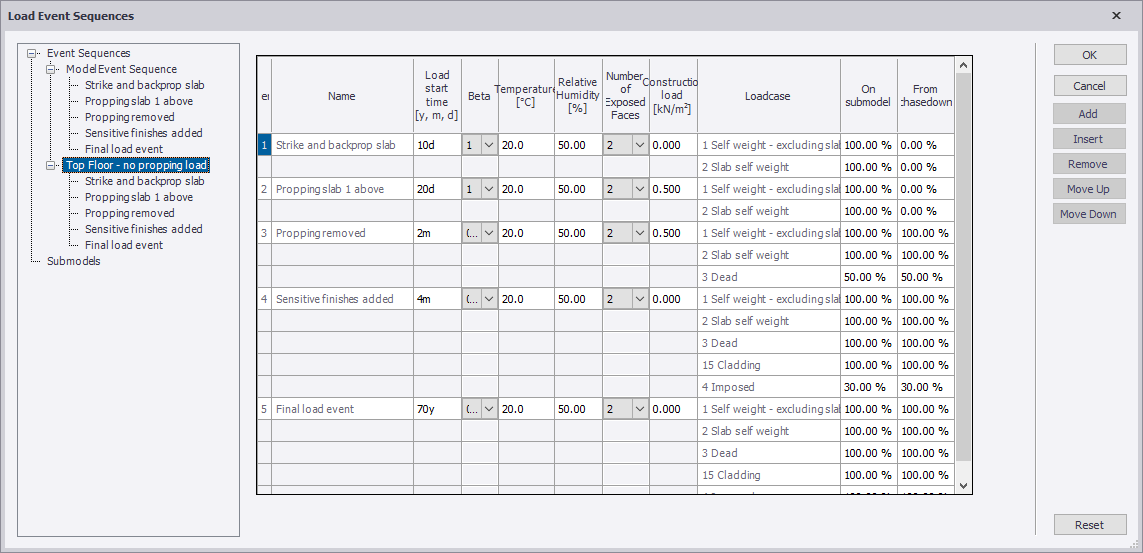 Load Event Sequences dialog box | Trimble User Assistance