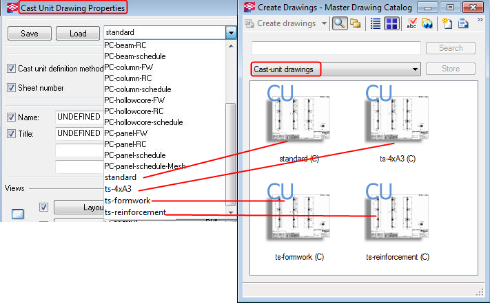 Master drawing types | Tekla User Assistance