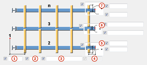 Generation of purlins (50) | Tekla User Assistance