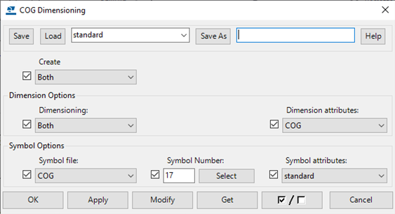 Dimension center of gravity (COG) | Tekla User Assistance