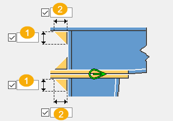 Tapered column to tapered beam (199) | Tekla User Assistance
