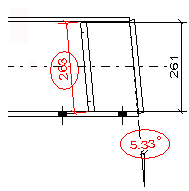 Sloped dimension texts | Tekla User Assistance