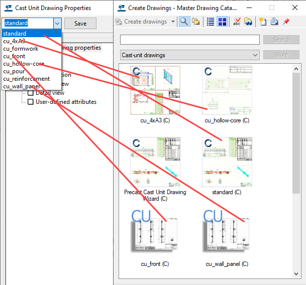 Master drawing types | Trimble User Assistance