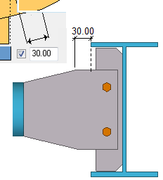 Squeezed tube bolted (102) | Tekla User Assistance