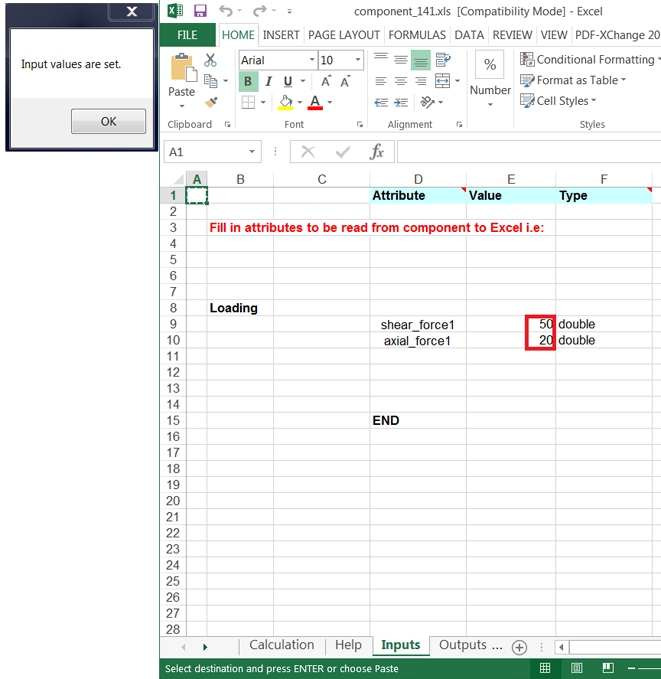 Excel spreadsheets in connection design | Tekla User Assistance