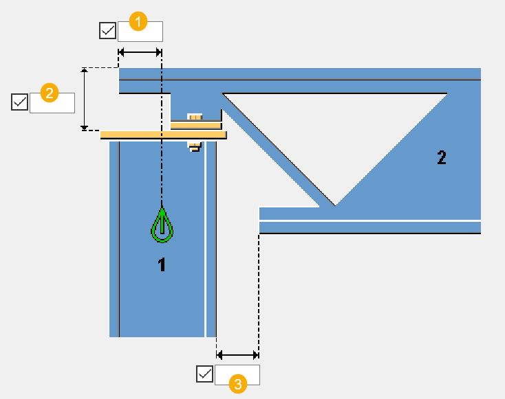 Joist to column, type 1 (161) | Trimble User Assistance