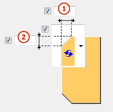 Column with stiffeners (188): Pestaña Placas | Tekla User Assistance