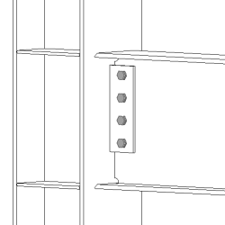 Column with stiffeners (188) | Tekla User Assistance