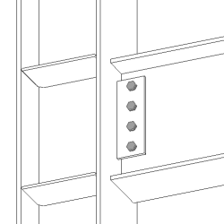 Column with stiffeners (188) | Tekla User Assistance