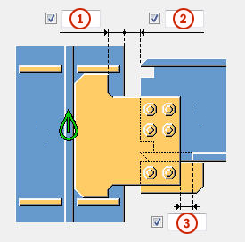 Column with stiffeners W (182) | Tekla User Assistance