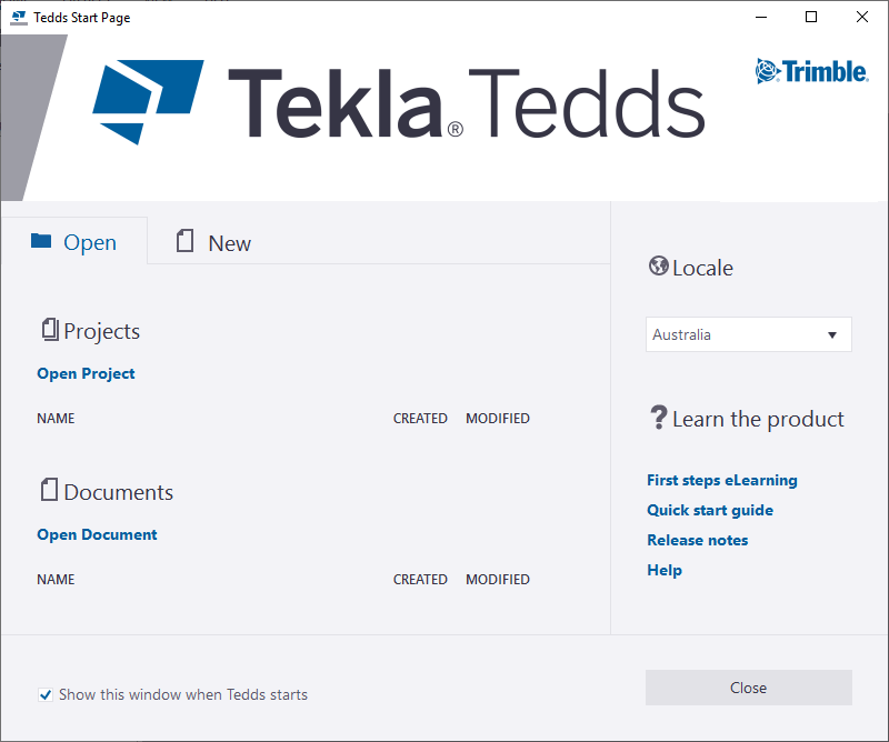 Using Tedds (Australian design example) | Tekla User Assistance